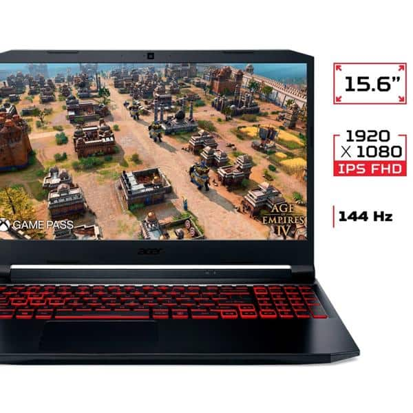 Notebook Gamer Acer, Aspire Nitro 5, Intel Core i5, GTX 1650, 8GB de Memória, 512GB SSD de Armazenamento, Tela de 15,6", Windows 11 Home, Preto, AN515-57-59AT, Acer - CX 1 UN