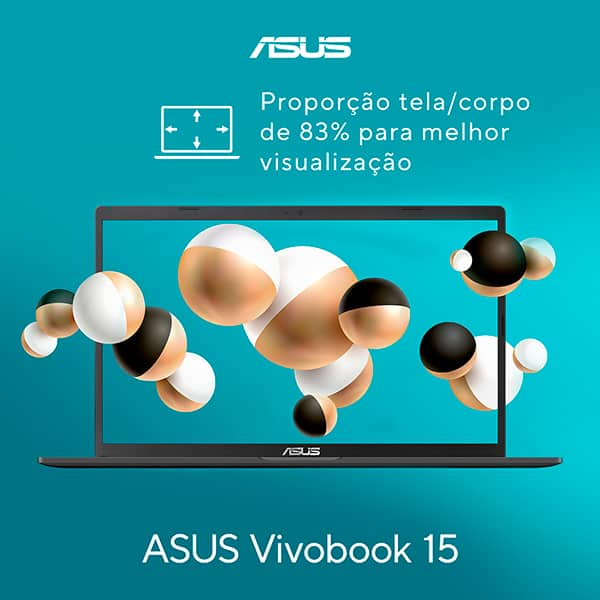 Notebook Asus Vivobook X1500EA, Processador Intel Pentium Gold 7505, 4GB de Memória, Armazenamento 128GB SSD, Windows 11 Home, Prata, Tela de 15,6", EJ4239WS, Asus - CX 1 UN