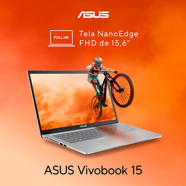 Notebook Asus Vivobook X1500EA, Processador Intel Pentium Gold 7505, 4GB de Memória, Armazenamento 128GB SSD, Windows 11 Home, Prata, Tela de 15,6", EJ4239WS, Asus - CX 1 UN