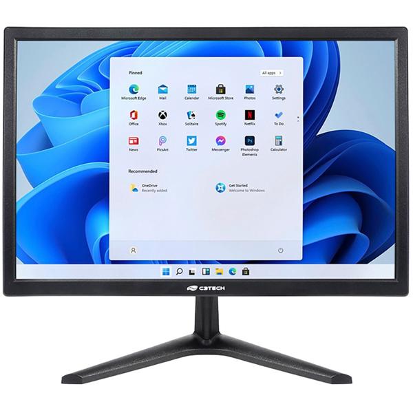 Monitor 19", LED, HD, HDMI / VGA , Tela IPS, 60Hz, 5ms, Preto, MR-19, C3Tech - CX 1 UN