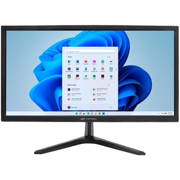 Monitor 21,5", LED, Full HD, Widescreen, HDMI / VGA ,Tela IPS, 75Hz, 5ms, Preto, MR-215, C3Tech - CX 1 UN