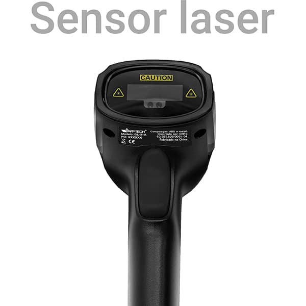 Leitor de código de barras Laser c/ suporte BL-21A APP-TECH CX 1 UN Leitor de código de barras Laser c/ suporte BL-21A APP-TECH CX 1 UN