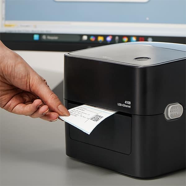 Impressora de etiqueta térmica Ethernet / USB, Bivolt, Monocromática, Térmica Direta, 410B, App-tech - CX 1 UN