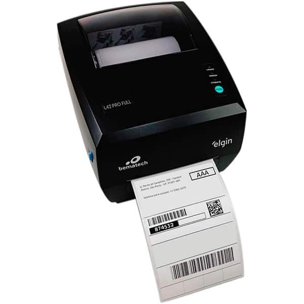 Impressora de etiqueta térmica Pro Full, Ethernet / USB, Bivolt, Monocromática, L42, Elgin - CX 1 UN