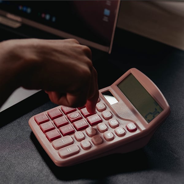 Calculadora de Mesa (Bateria/Energia Solar), 12 dígitos, Rosa, 1200P, Spiral Digit - CX 1 UN
