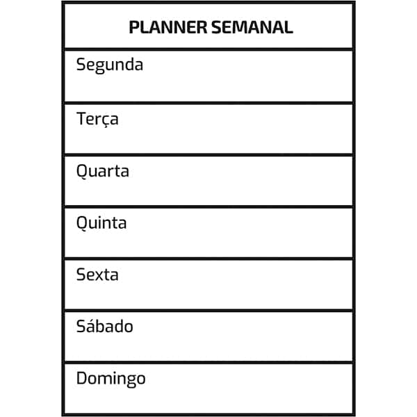 Quadro magnético flexível para planejamento semanal, A4,Spiral - PT 1 UN