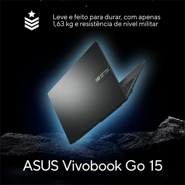 Notebook ASUS Vivobook Go 15, AMD Athlon Silver 10, 8GB de Memória, Armazenamento 128GB SSD, Windows 11 Home, Tela de 15,6", Preto, E1504FA-BQ5315W, ASUS – CX 1 UN Notebook ASUS Vivobook Go 15, AMD Athlon Silver 10, 8GB de Memória, Armazenamento 128GB SSD, Windows 11 Home, Tela de 15,6", Preto, E1504FA-BQ5315W, ASUS – CX 1 UN
