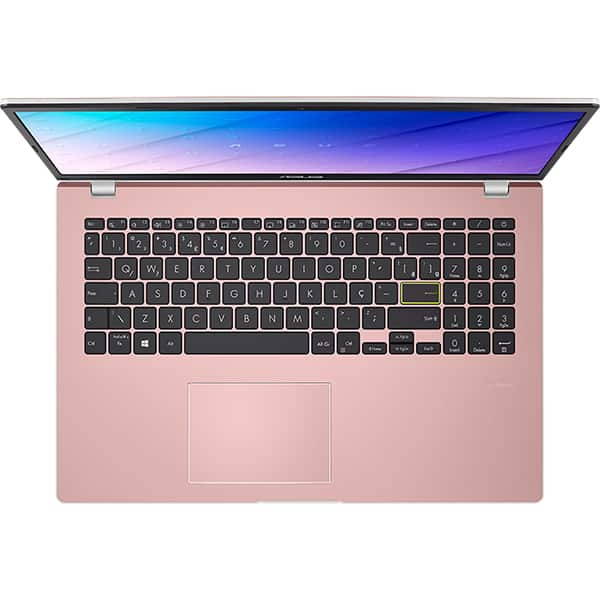 Notebook Asus E510, Intel Celeron N4020 Dual Core, 4GB de Memória, Armazenamento 128GB eMMC, Windows 11, Rosa, Tela de 15,6", E510KA-BR833WS - CX 1 UN