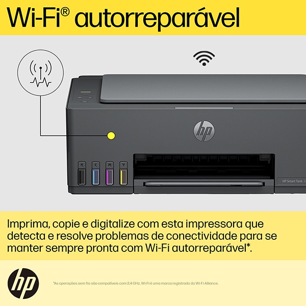 Impressora Multifuncional HP Smart Tank 581 Tanque de Tinta (4A8D5A), Colorida, Wi-Fi, Conexão USB, Bivolt, 4A8D5A, HP - CX 1 UN