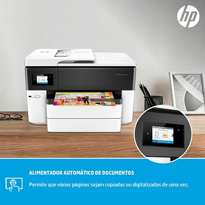 Impressora Multifuncional Jato de Tinta, A3, Officejet Pro 7740 G5J38A, Colorida, Wi-fi, Conexão Ethernet, Conexão USB, Bivolt - HP CX 1 UN