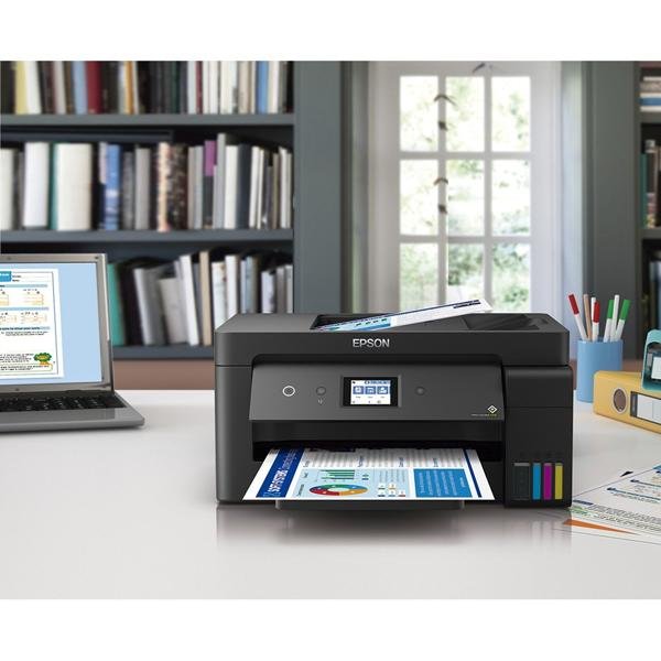 Impressora Multifuncional tanque de tinta Ecotank Wifi A3 L14150, Colorida, Wi-Fi, Conexão Ethernet, Conexão USB, Bivolt - Epson CX 1 UN