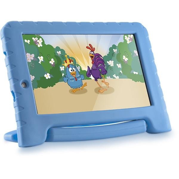 Tablet Galinha Pintadinha Plus, Memória Interna de 16gb, Tela de 7", Azul - NB311 Multilaser CX 1 UN