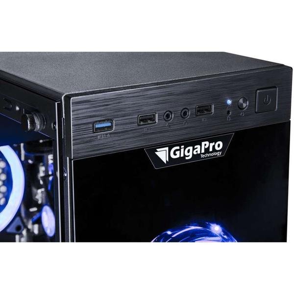 Computador Gamer Gigapro, Intel Dual Core, Memória 8GB, Armazenamento 1TB, NVIDIA GeForce GT 1030, Windows 10 CX 1 UN