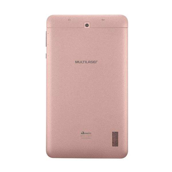 Tablet Multi M7, 32GB de Memória, Câmera Frontal de 2MP, Câmera Traseira de 2MP, Conexões Wi-Fi e 3G, Tela de 7", Rose, NB361 - CX 1 UN