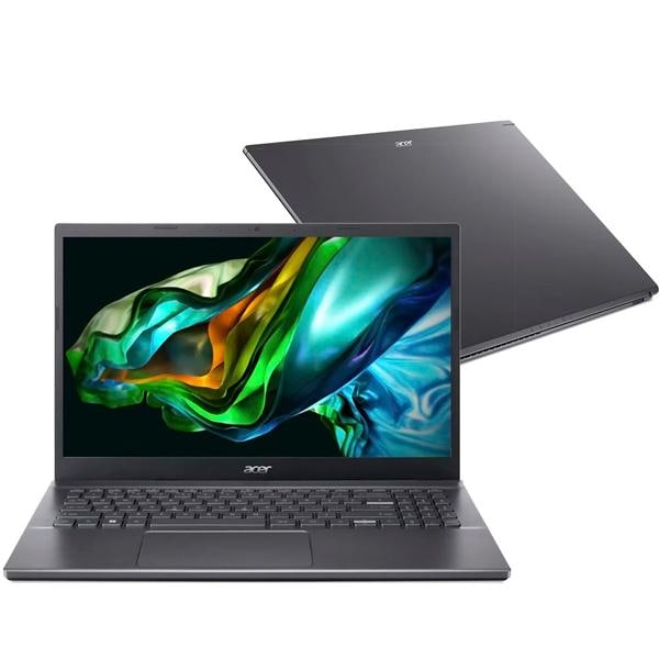 Notebook Aspire 5, A515-57-55B8, Processador Intel Core I5, Windows 11 Home, 8GB de Memória, 256GB SSD de Armazenamento, Tela de 15.6", Acer - CX 1 UN