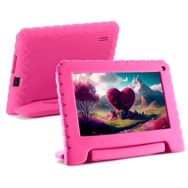 Tablet Rosa, 64GB de Armazenamento, 4GB de Memória, Android 13, Wi-Fi, Tela de 7", NB411, Multi - CX 1 UN