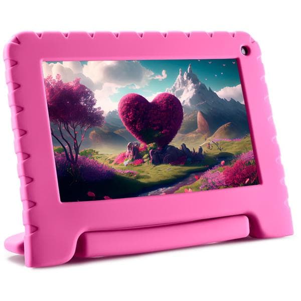 Tablet Rosa, 64GB de Armazenamento, 4GB de Memória, Android 13, Wi-Fi, Tela de 7", NB411, Multi - CX 1 UN