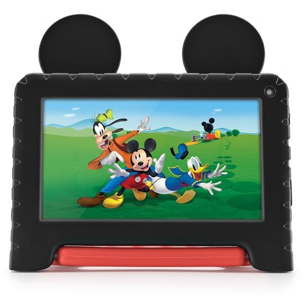 Tablet Disney Mickey, 64gb De Armazenamento, 4gb De Memória, Android 13, Wi-fi, Tela De 7", Nb413, Multi - CX 1 UN