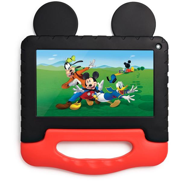 Tablet Disney Mickey, 64gb De Armazenamento, 4gb De Memória, Android 13, Wi-fi, Tela De 7", Nb413, Multi - CX 1 UN