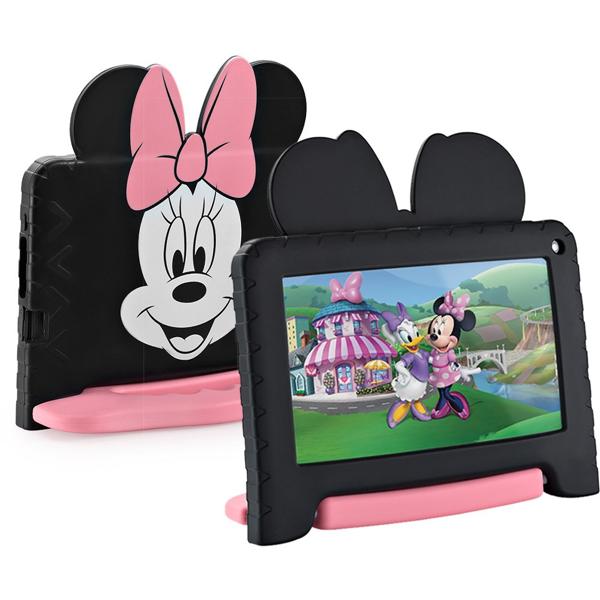 Tablet Disney Minnie, 64gb De Armazenamento, 4gb De Memória, Android 13, Wi-fi, Tela De 7", Nb414, Multi - CX 1 UN