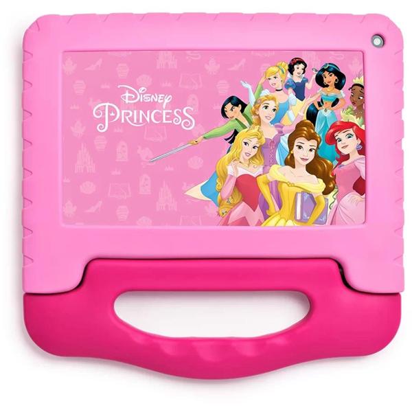 Tablet Disney Princesas, 64gb De Armazenamento, 4gb De Memória, Android 13, Wi-fi, Tela De 7", Nb418, Multi - CX 1 UN