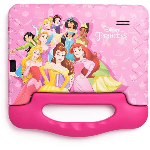 Tablet Disney Princesas, 64gb De Armazenamento, 4gb De Memória, Android 13, Wi-fi, Tela De 7", Nb418, Multi - CX 1 UN