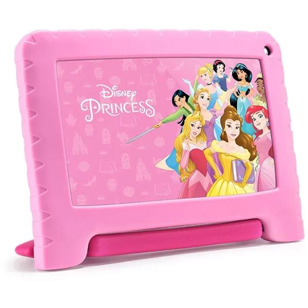 Tablet Disney Princesas, 64gb De Armazenamento, 4gb De Memória, Android 13, Wi-fi, Tela De 7", Nb418, Multi - CX 1 UN