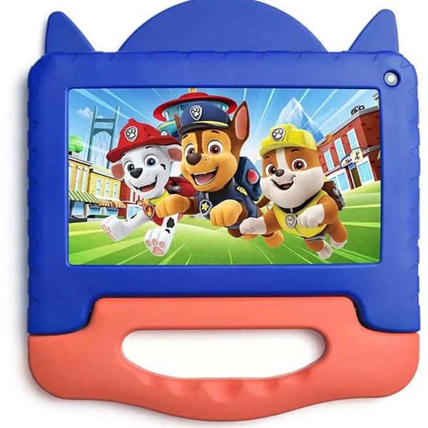 Tablet Patrulha canina, Chase, 64GB de Armazenamento, 4GB de Memória, Android 13, Wi-Fi, Tela de 7", NB421, Multi - CX 1 UN