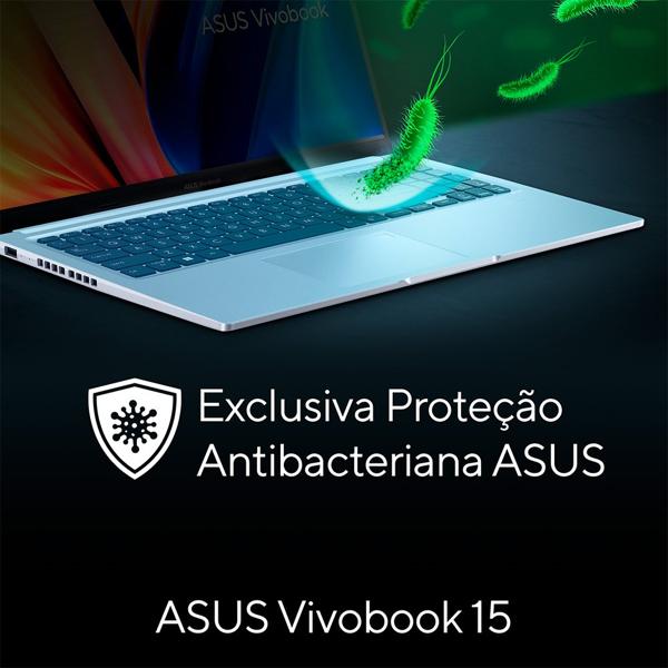 Notebook Asus Vivobook X1502ZA, Processador Intel Core I5-12450H, 8GB de Memória, Armazenamento 256GB SSD, Windows 11 Home, Prata, Tela de 15,6", EJ1762W, Asus - CX 1 UN