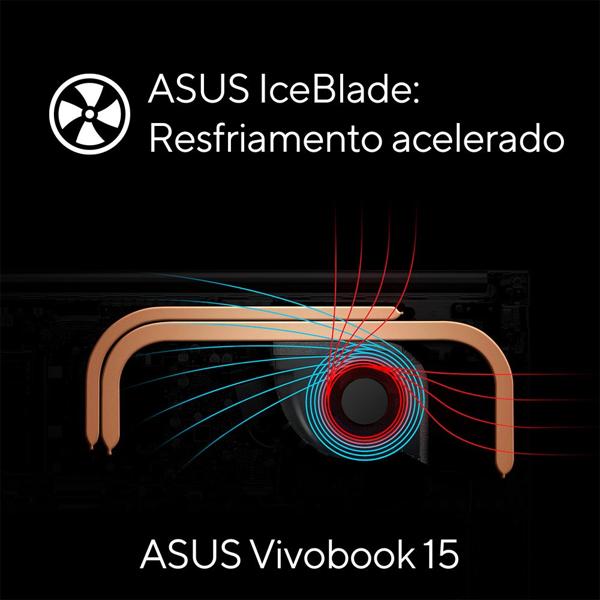 Notebook Asus Vivobook X1502ZA, Processador Intel Core I5-12450H, 8GB de Memória, Armazenamento 256GB SSD, Windows 11 Home, Prata, Tela de 15,6", EJ1762W, Asus - CX 1 UN