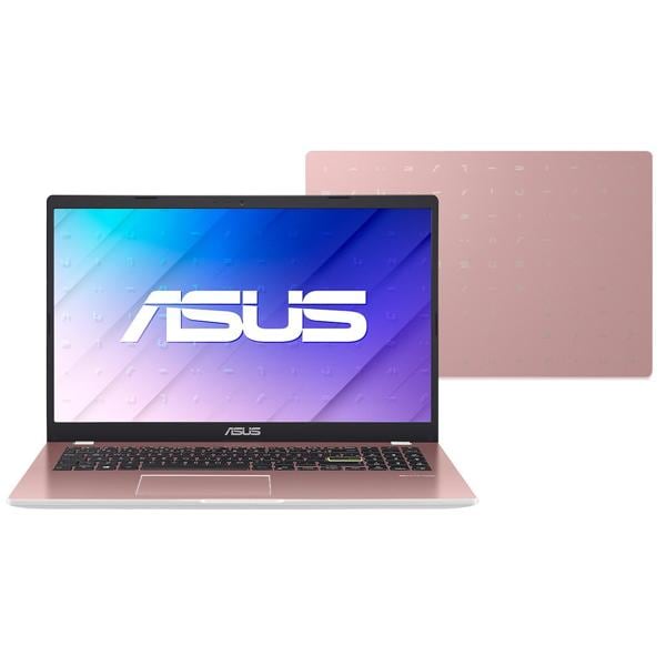 Notebook Asus Intel Celeron Dual Core, 4GB de Memória, Armazenamento 128GB eMMC, Windows 11, Rosa, Tela de 15,6", com Microsoft 365 Personal 12 Meses*, E510MA-BR1348WS - 1 UN