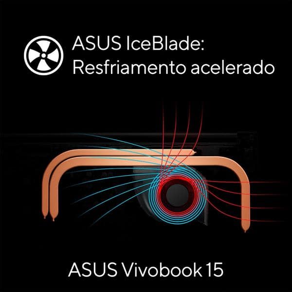 Notebook Asus Vivobook, Processador Intel Core I3-1220P, 8GB de Memória, Armazenamento 256GB SSD, Windows 11 Home, Prata, Tela de 15,6", 90NB0VX2-M, Asus - CX 1 UN