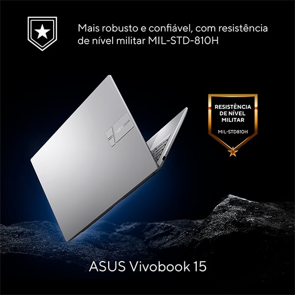 Notebook ASUS Vivobook X1504VA, Intel Core i5, 8GB de Memória, Armazenamento 256GB SSD, Windows 11 Home, Tela de 15,6", Cinza, ASUS – CX 1 UN