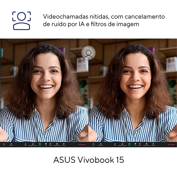 Notebook ASUS Vivobook X1504VA, Intel Core i5, 8GB de Memória, Armazenamento 256GB SSD, Windows 11 Home, Tela de 15,6", Cinza, ASUS – CX 1 UN