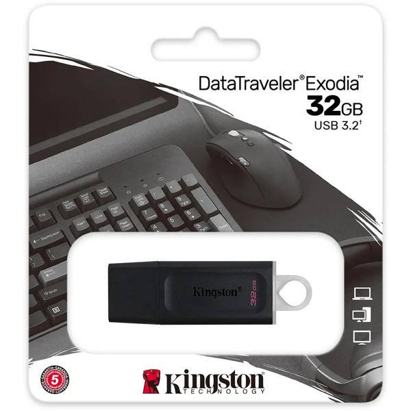 Pen Drive 32GB USB 3.2 datatraveler exodia DTX Kingston 1 UN