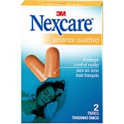 Protetor Auditivo de Espuma, Nexcare, 2 Pares, H000203062, 3M - CX 2 UN