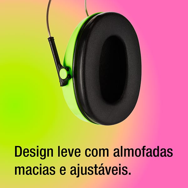 Abafador de ruídos Peltor Kids verde HB00483216 3M CX 1 UN