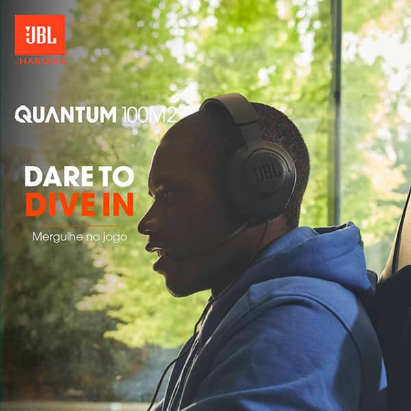 Headset Gamer sem fio, Quantum 100 M2, P2, Preto, 58035041, JBL - CX 1 UN Headset Gamer sem fio, Quantum 100 M2, P2, Preto, 58035041, JBL - CX 1 UN