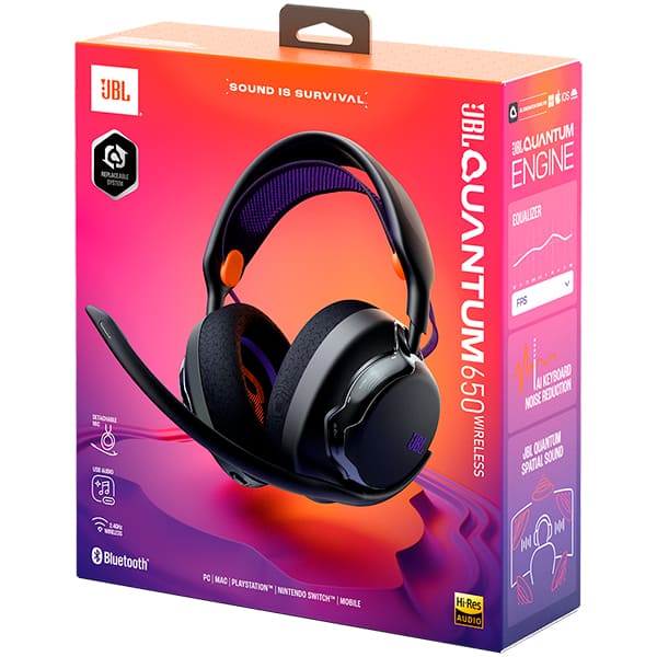 Headset Gamer sem fio, Quantum 650, Bluetooth 5.3, Preto, 28913996, JBL - CX 1 UN Headset Gamer sem fio, Quantum 650, Bluetooth 5.3, Preto, 28913996, JBL - CX 1 UN