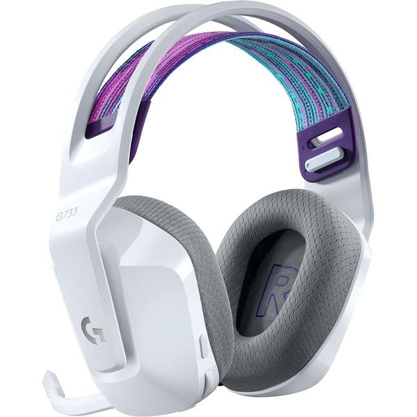 Headset Gamer Sem Fio Logitech G733 7.1 Dolby Surround, Branco, 981-000882, Logitech G - CX 1 UN