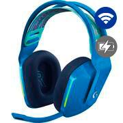Headset Gamer Sem Fio Logitech G733 7.1 Dolby Surround com Blue VO!CE, RGB LIGHTSYNC para PC e PlayStation - Azul CX 1 UN