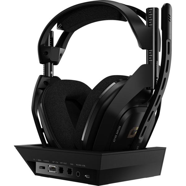 Headset Gamer Astro A50, Sem fio, para Xbox e PC, + Base, Preto e dourado, 939-001681, Astro - CX 1 UN