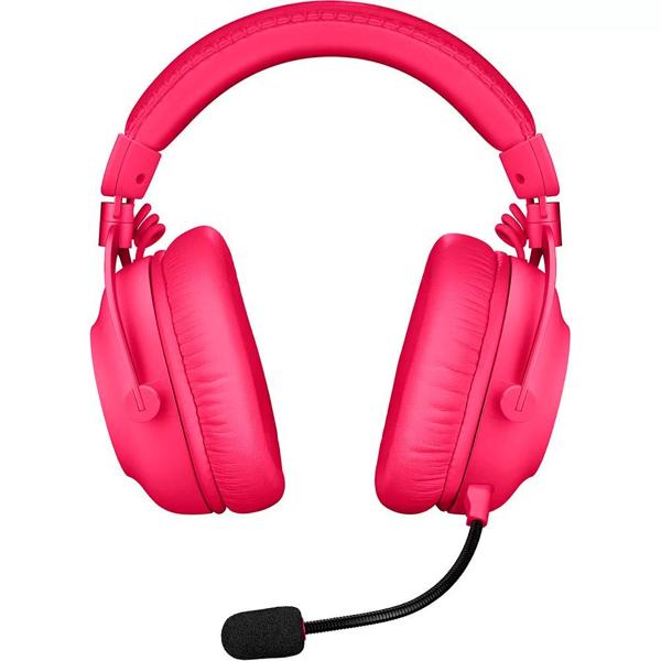 Headset Gamer Sem Fio Logitech G PRO X 2 LIGHTSPEED com Conexão Bluetooth, USB e 3,5 mm para PC, Playstation e Switch - Rosa Magenta CX 1 UN