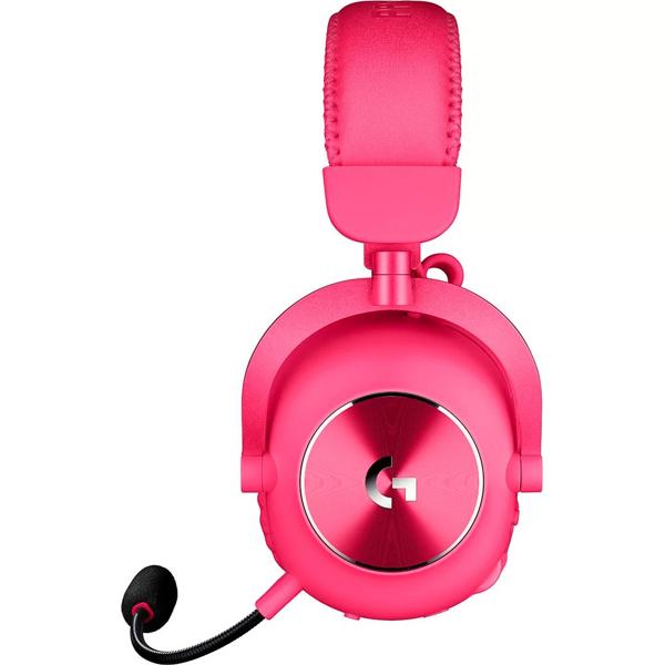 Headset Gamer Sem Fio Logitech G PRO X 2 LIGHTSPEED com Conexão Bluetooth, USB e 3,5 mm para PC, Playstation e Switch - Rosa Magenta CX 1 UN