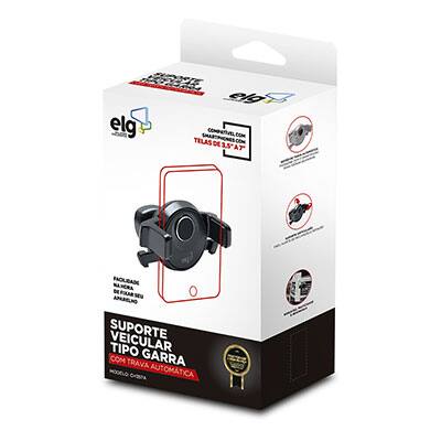 Suporte veicular p/Smartphone CH357A Elg CX 1 UN