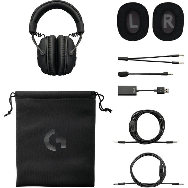 Headset Gamer PRO, 7.1, Dolby Surround, Driver 50mm, para PC, Conexão P3 e adaptador USB, Preto, 981-000811, Logitech G - CX 1 UN