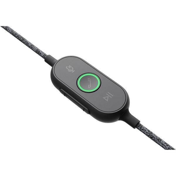 Headset com fio USB, Zone Wired com Redução de Ruído, Conexão USB com adaptador USB-C, Preto, 981-000876, Logitech - CX 1 UN