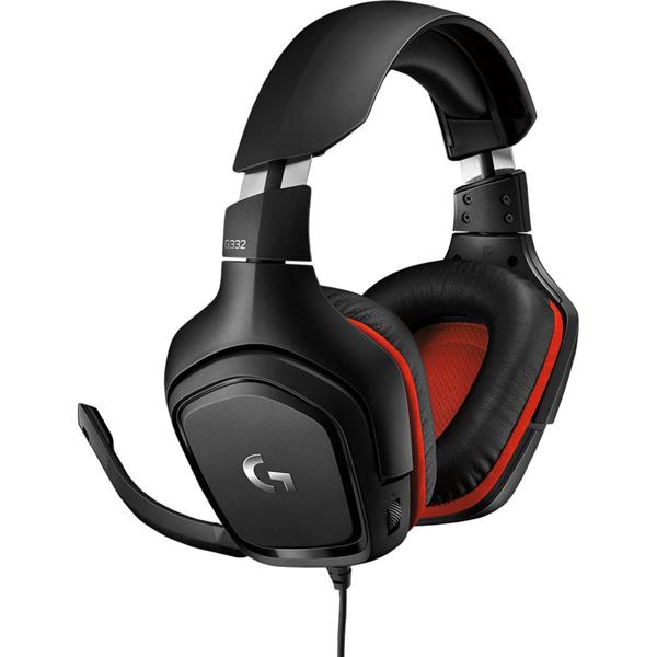 Headset Gamer G332, Driver 50mm, para PC, PlayStation, Xbox e Nintendo Switch, Conexão P3, Preto/Vermelho, 981-000755, Logitech G - CX 1 UN