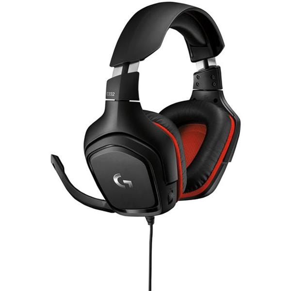 Headset Gamer G332, Driver 50mm, para PC, PlayStation, Xbox e Nintendo Switch, Conexão P3, Preto/Vermelho, 981-000755, Logitech G - CX 1 UN