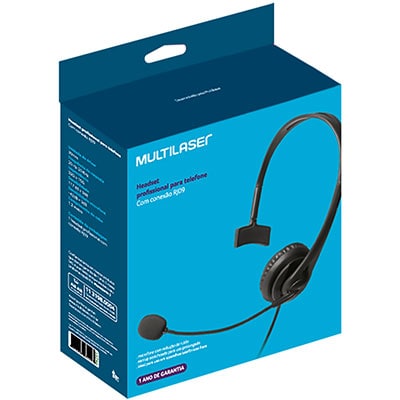 Headset p/telefone Office preto PH251 Multi CX 1 UN